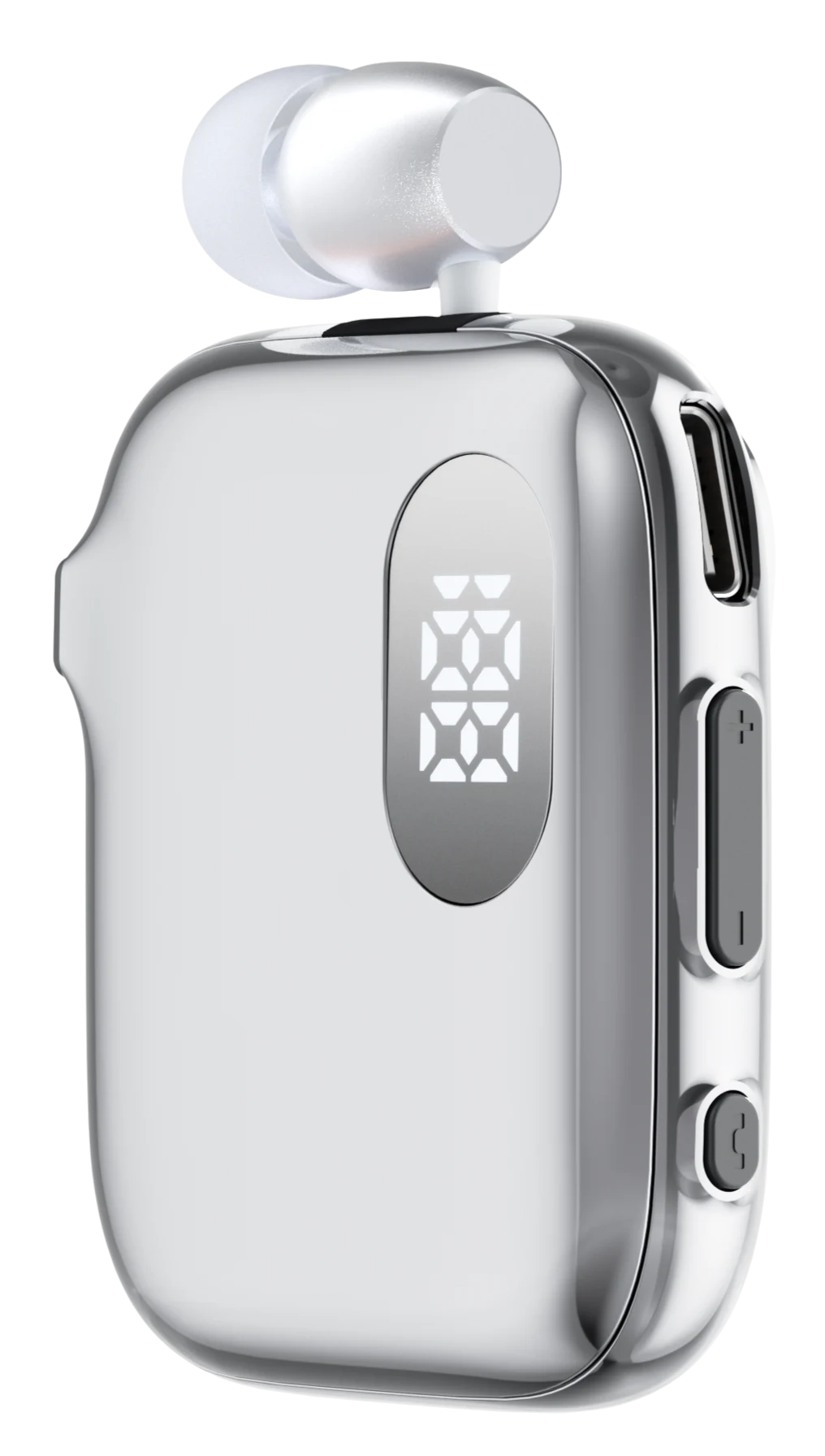 K91 in Silver — Three-quarter view